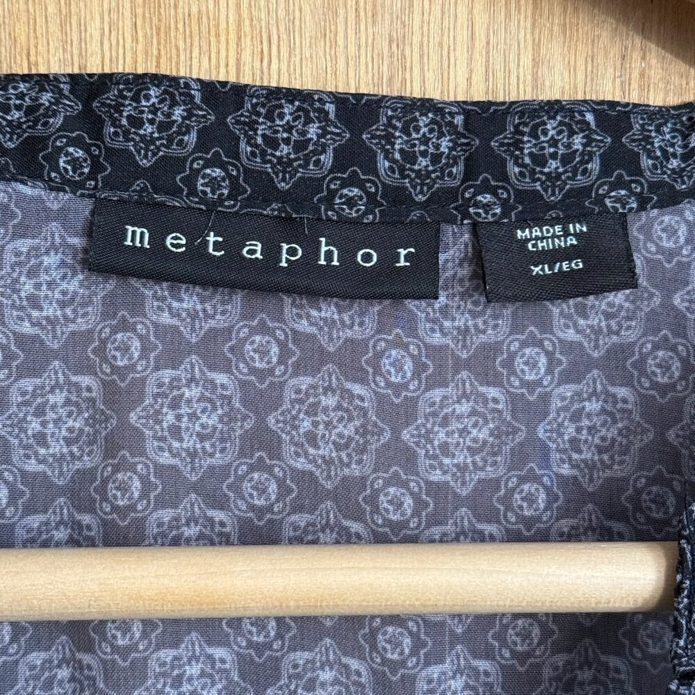 Metaphor Sheer Patterned Blouse - image 6